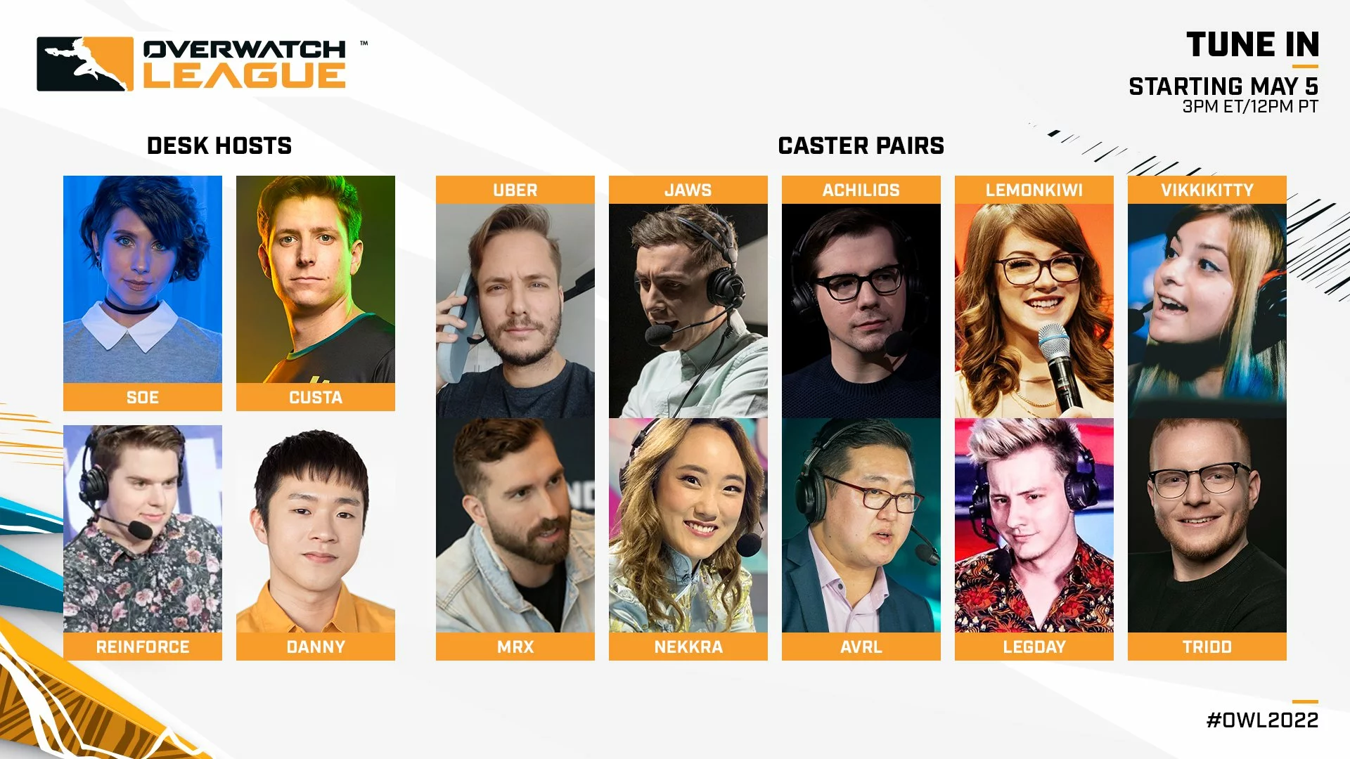 Overwatch League 2022 Casters